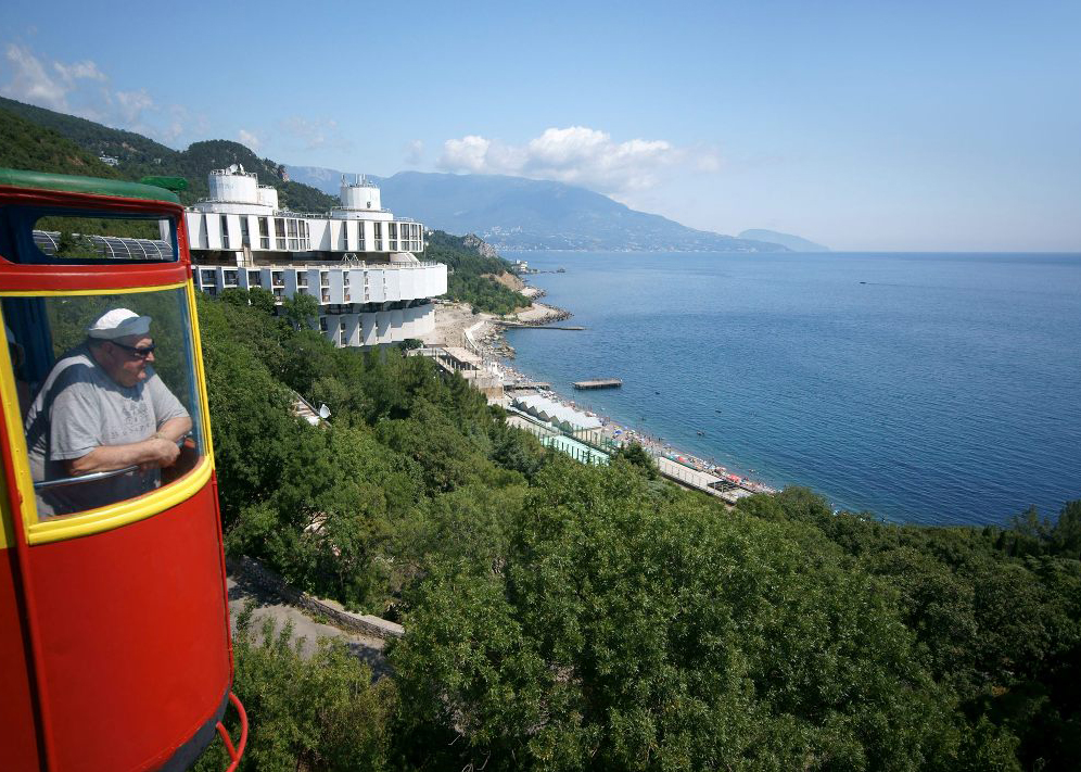 Пляж санатория Горный, Ялта, Курпаты